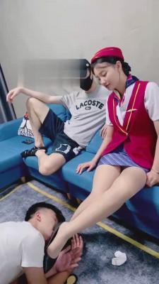 【芋圆】空姐把乘客当狗虐 bf15489