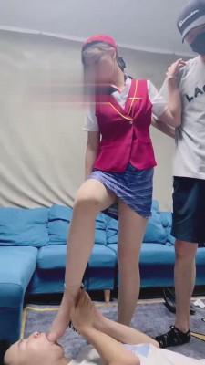 【芋圆】空姐把乘客当狗虐 bf15489