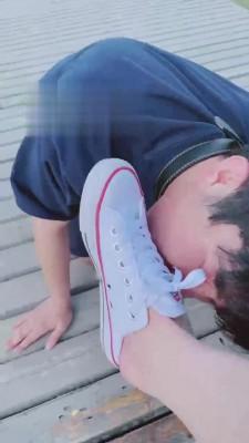 【娜美】帆布鞋素人户外遛狗 bf15511