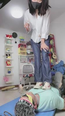 【美离子】蒙眼全程暴力踢踹 bf15134