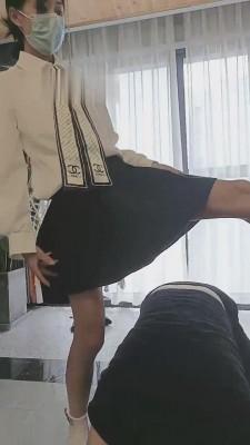 【欣主人】洛丽塔皮靴白袜羞辱 bf15056