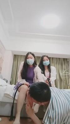 【重庆男神】180女神小白带闺蜜一起玩 bf14961