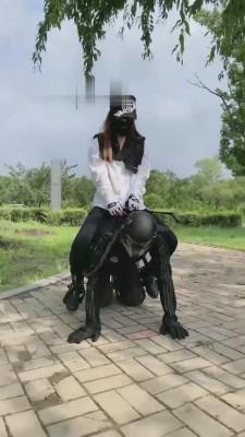 【妮可】户外把跟踪狂当狗骑 bf14900