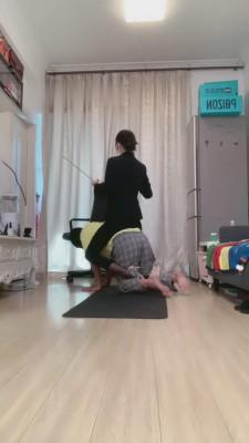 【暴力美学】白领职业踢踹家奴 bf12760