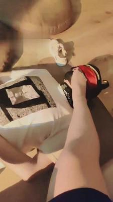 【洛汐】JK帆布鞋羞辱奶狗 bf14544