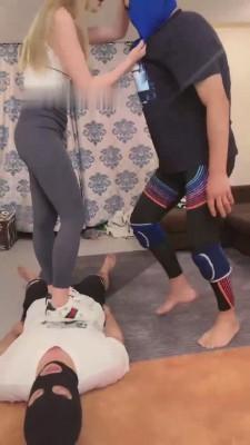 【二宝】给素人姐妹表演一下做S bf14426