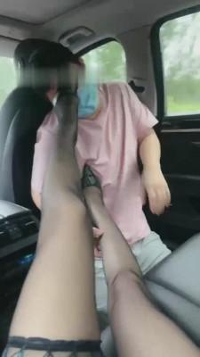 【简一】车模车内恋足调狗 bf14355