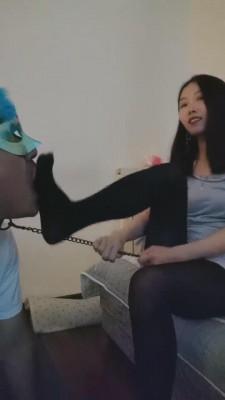 【心竹S】黑丝强制深喉恋足 bf14372