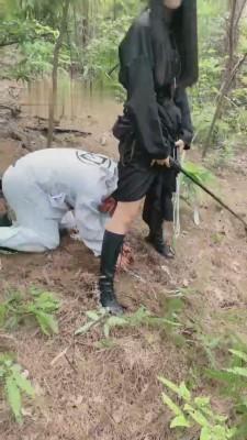 【我偏不】户外鞭打囚犯/舔脏鞋底/坐脸 bf14202