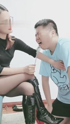 【执念】长靴S花样刑罚惩罚肥狗 bf14243