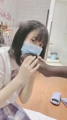 【安若】带上可爱女奴羞辱脚垫 bf14078