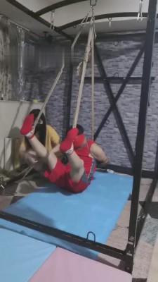 【夏夏绳缚】超强捆绑封嘴暴力虐 bf13814