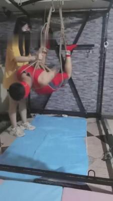 【夏夏绳缚】超强捆绑封嘴暴力虐 bf13814