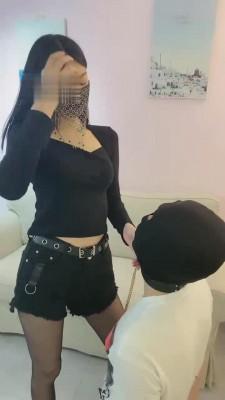 【轩宁】短靴黑丝踩踏食物喂食 bf13375