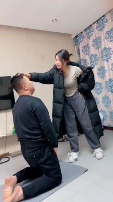 【麋鹿银儿】双素人S暴打爆踹废物狗 bf21332