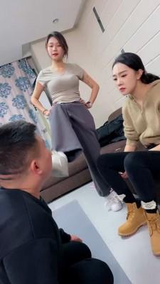 【麋鹿银儿】双素人S暴打爆踹废物狗 bf21332