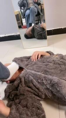 【惜沫】小白鞋白袜辱脚垫 bf21257