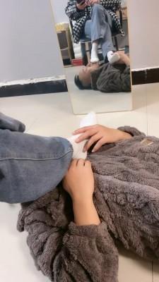 【惜沫】小白鞋白袜辱脚垫 bf21257