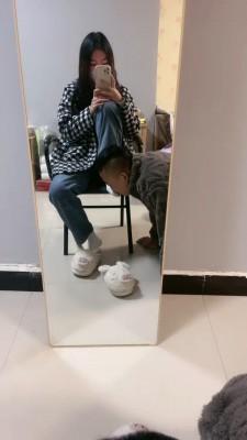 【惜沫】小白鞋白袜辱脚垫 bf21257