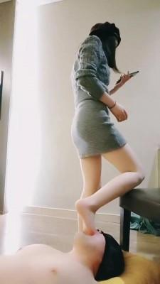 【武汉小主】长靴棉袜全体重踩踏 bf21173