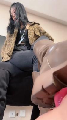 【初见】长靴御姐超暴力虐双狗 bf21313