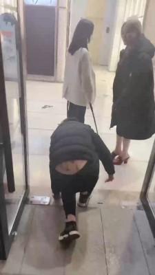 【牙乖乖】双S商业街公开遛狗【双视角版】 bf21100