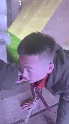 【牙乖乖】双S商业街公开遛狗【双视角版】 bf21100