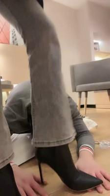 【万一】帆布鞋御姐无情羞辱 bf21016