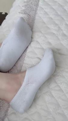 【月小主】超臭原味船袜强迫闻 bf13312