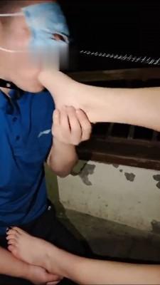 【万灵】户外半夜凉亭遛狗 bf13157