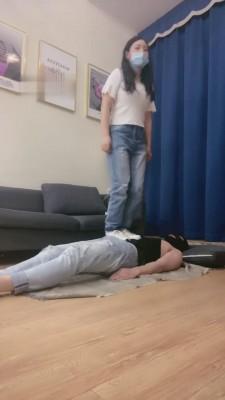 【夕微】运动鞋+高跟全体重踩踏 bf12671