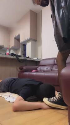 【万一】情侣主-帆布鞋黑丝+棉袜羞辱 bf12582