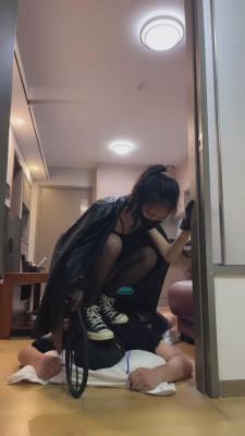 【万一】情侣主-帆布鞋黑丝+棉袜羞辱 bf12582