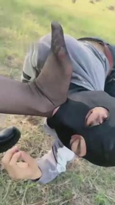 【简一】模特户外短靴黑丝调狗 bf12449