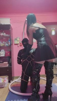 【月亮S】皮衣皮靴捆绑tj bf12407