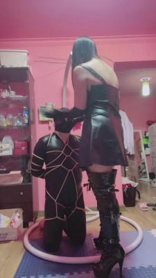 【月亮S】皮衣皮靴捆绑tj bf12407