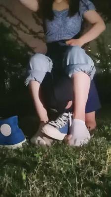 【巴莉陛下】户外帆布鞋棉袜-夜跑抓到跟踪狂 bf12328