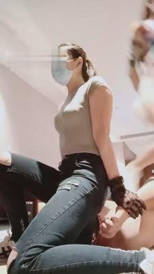 【多多】双S-强制闻吸健身后的原味袜子 bf547