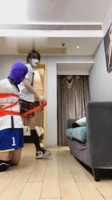 【暴力美学】AJ过膝袜调刚入圈抖M bf592