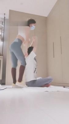 【may老师】给瑜伽会员上课被调 bf4130