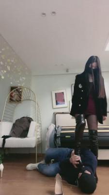 【仙女殿下】车模长靴黑丝羞辱老板【上】 bf3967