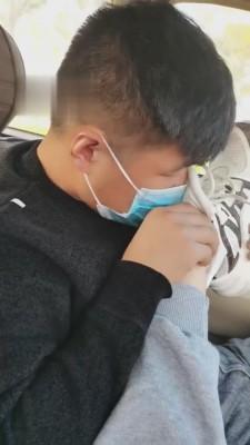 【冰爷】车内原味袜塞嘴羞辱 bf3479