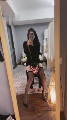 【思诺】模特S镜前高跟黑丝碾压狗 bf3411