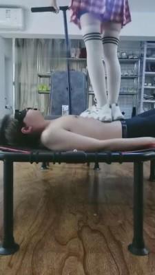 【傲柔】弹力床飞跳踩踏/狠跺肚子胸口 bf7976