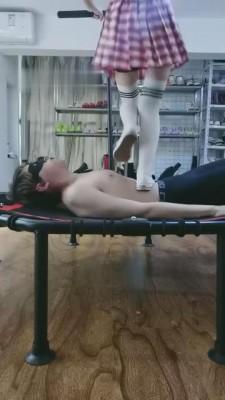 【傲柔】弹力床飞跳踩踏/狠跺肚子胸口 bf7976