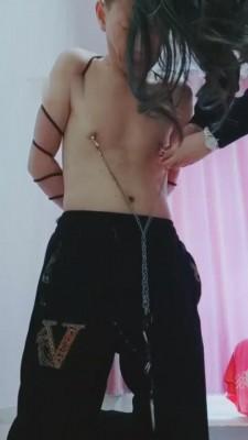 【魅影女神】原味丝袜长皮靴粗口羞辱捆绑起来虐贱货 bf7586