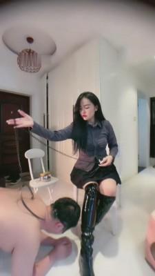 【安晴】长靴严厉羞辱快递员 bf7281