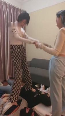 【二宝】超颜素人-重长靴抠挠血痕踩脖子跳舞口水【完整版】 bf9160