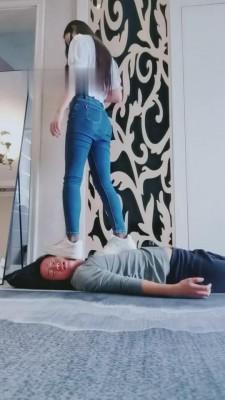 【猫神大人】人体家具桌子腿全体重深喉 bf9104