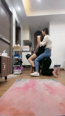 【诗诗&漫漫】TJ胯下马奴伺候双主 【双视角版】 bf9212